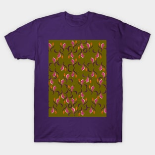 Colorful floral pattern ornament for textiles T-Shirt